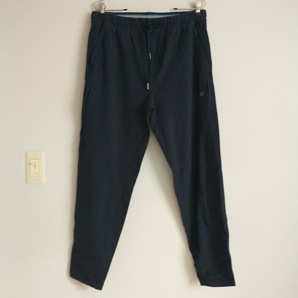 Mack Weldon Pants Joggers Mens L Blue For Daily Wear Cotton
